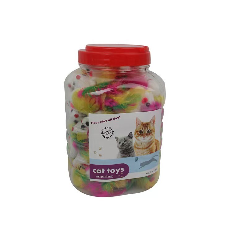 Bucket-sized cat toys