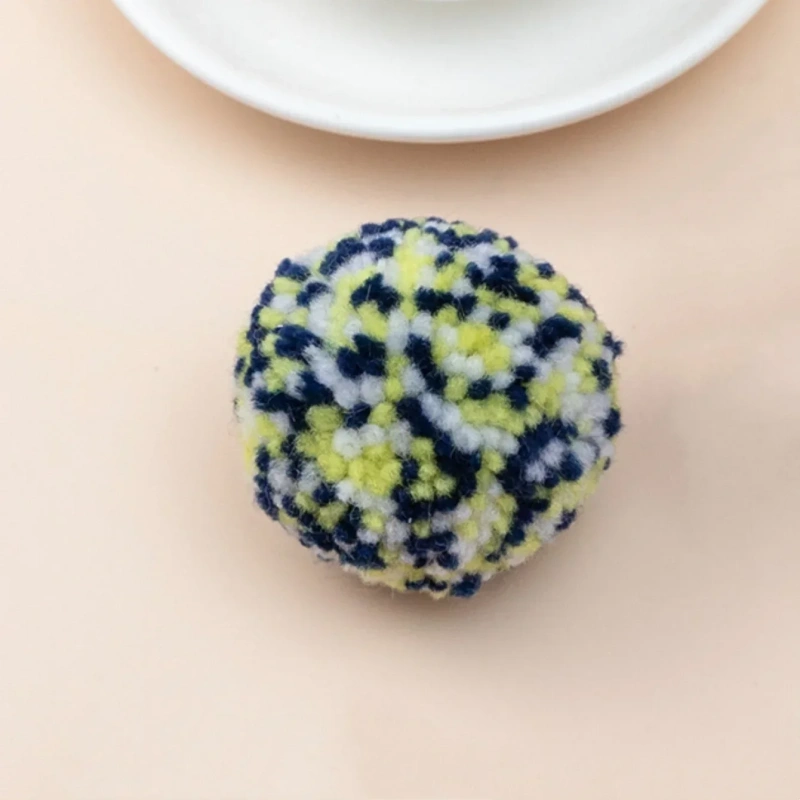 Cat Toy Cartoon Style Playful Ball Made of Pure Yarn Cat Self Fun Scratch Resistant Bite Resistant Toy Cat interactive toys