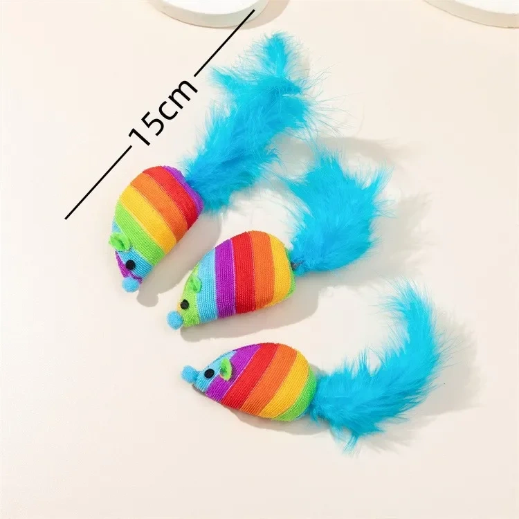 New Simulation Plush Mouse Doll Self Enjoying Chewing Teasing Cat Toy