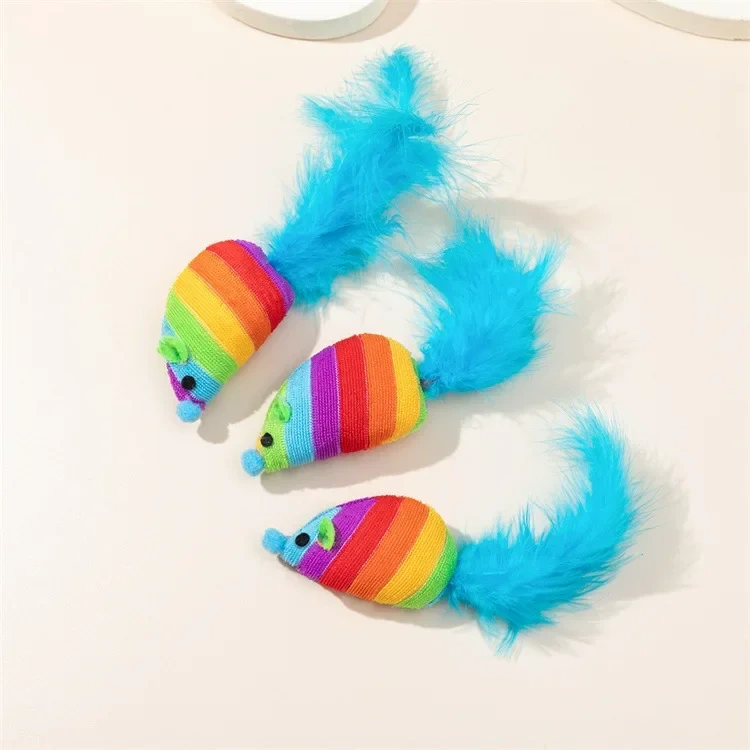 New Simulation Plush Mouse Doll Self Enjoying Chewing Teasing Cat Toy