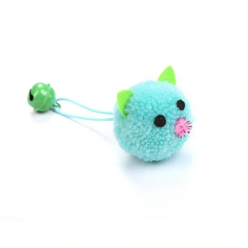 Cat Toy Interactive Plush Mouse Head Shaped Pet Toys With Bell Pet Supplies   аксесуари для котів   gatos