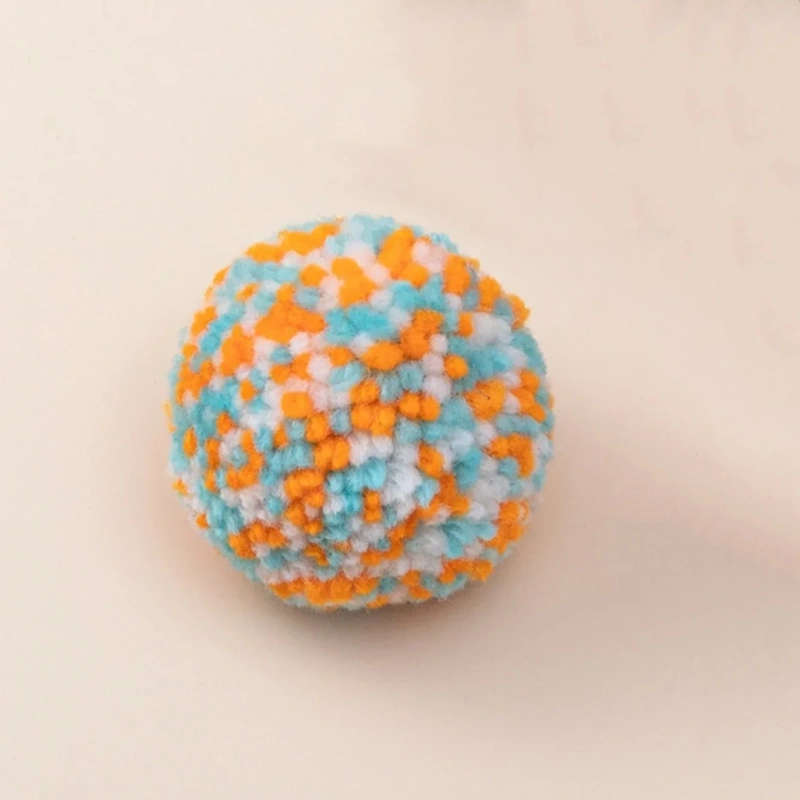 Cat Toy Cartoon Style Playful Ball Made of Pure Yarn Cat Self Fun Scratch Resistant Bite Resistant Toy Cat interactive toys