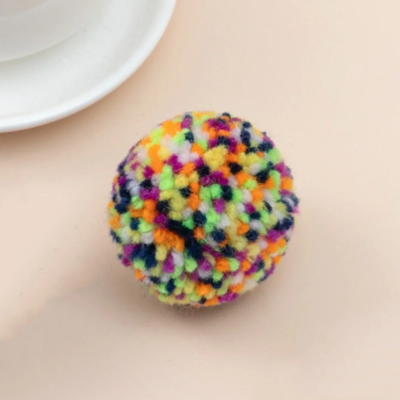 Cat Toy Cartoon Style Playful Ball Made of Pure Yarn Cat Self Fun Scratch Resistant Bite Resistant Toy Cat interactive toys