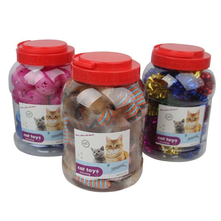 Bucket-sized cat toys