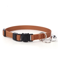 Metal Tag Laser Engraving Personalized Customized Polyester Nylon Cat Collar Luxury With Bell