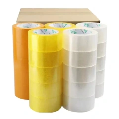 Transparent Tape Roll Plastic High Adhesive Sealing Tape Sealing Large Thickened Widened  72rolls Express Packing