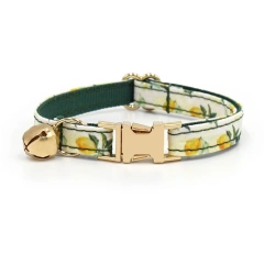 Personalized Cat Collar with Bell Name Custom Small Dog Collar Lead Rope Bow tie for Puppy Kittens Necklace Cat Leash for Walk