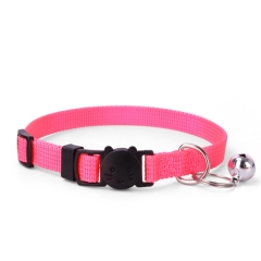 Metal Tag Laser Engraving Personalized Customized Polyester Nylon Cat Collar Luxury With Bell
