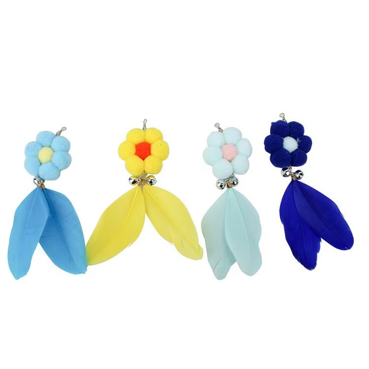 1pcs New cat toy feather replacement head