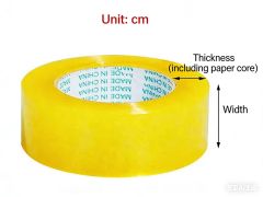 Transparent Tape Roll Plastic High Adhesive Sealing Tape Sealing Large Thickened Widened