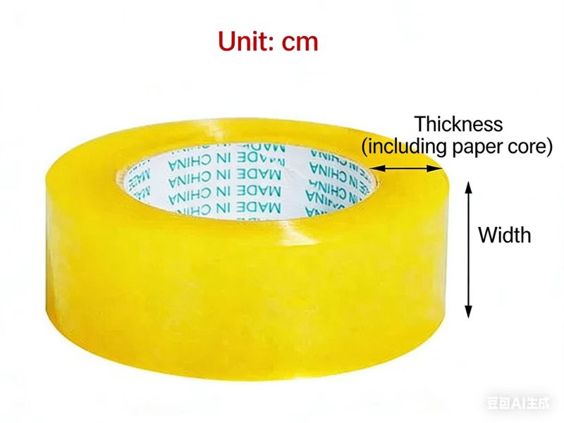 Transparent Tape Roll Plastic High Adhesive Sealing Tape Sealing Large Thickened Widened