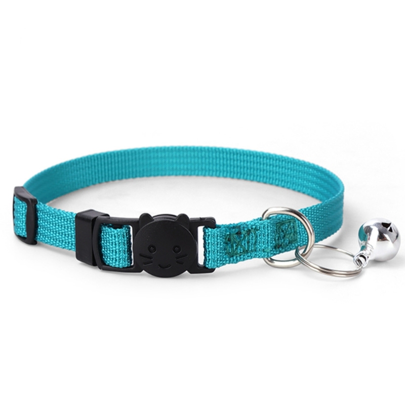 Metal Tag Laser Engraving Personalized Customized Polyester Nylon Cat Collar Luxury With Bell