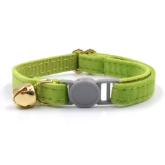 Personalized Cat Collar Name Velvet Safety Breakaway Collar for Cat Kitten Necklace Customized Collars Bell for Small Dog Puppy