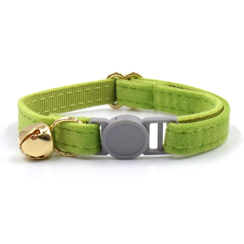 Personalized Cat Collar Name Velvet Safety Breakaway Collar for Cat Kitten Necklace Customized Collars Bell for Small Dog Puppy