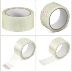 Transparent Tape Roll Plastic High Adhesive Sealing Tape Sealing Large Thickened Widened  72rolls Express Packing