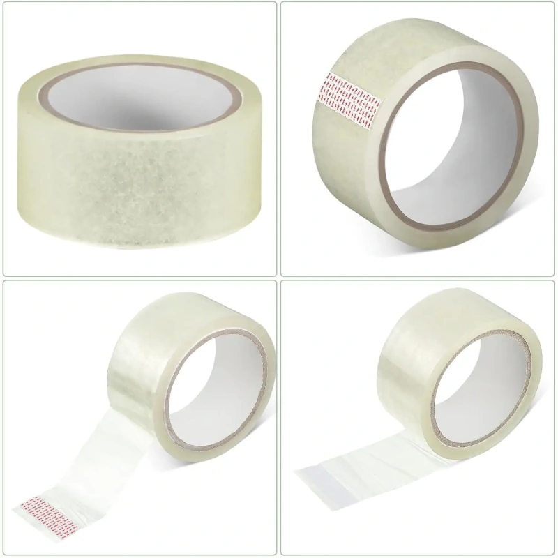 Transparent Tape Roll Plastic High Adhesive Sealing Tape Sealing Large Thickened Widened  72rolls Express Packing