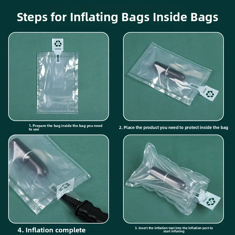 Double Layer Inflatable Bag Cosmetic Fragile Goods Packaging Protection Bag Toy Statue Bag in Middle Bag Air Column Bag
