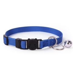 Metal Tag Laser Engraving Personalized Customized Polyester Nylon Cat Collar Luxury With Bell