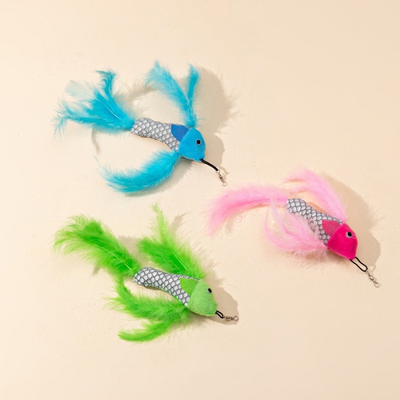 1pcs New cat toy feather replacement head