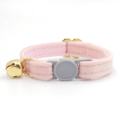 Personalized Cat Collar Name Velvet Safety Breakaway Collar for Cat Kitten Necklace Customized Collars Bell for Small Dog Puppy