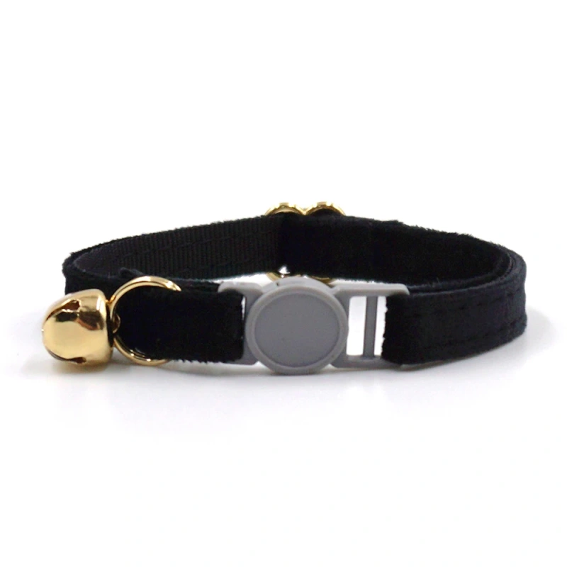 Personalized Cat Collar Name Velvet Safety Breakaway Collar for Cat Kitten Necklace Customized Collars Bell for Small Dog Puppy