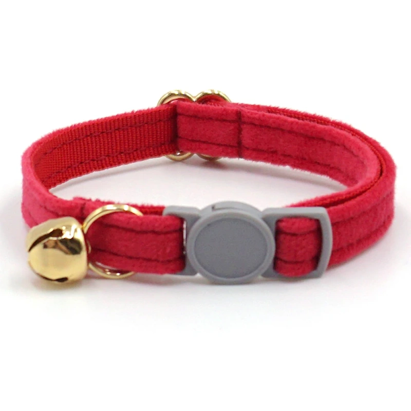 Personalized Cat Collar Name Velvet Safety Breakaway Collar for Cat Kitten Necklace Customized Collars Bell for Small Dog Puppy