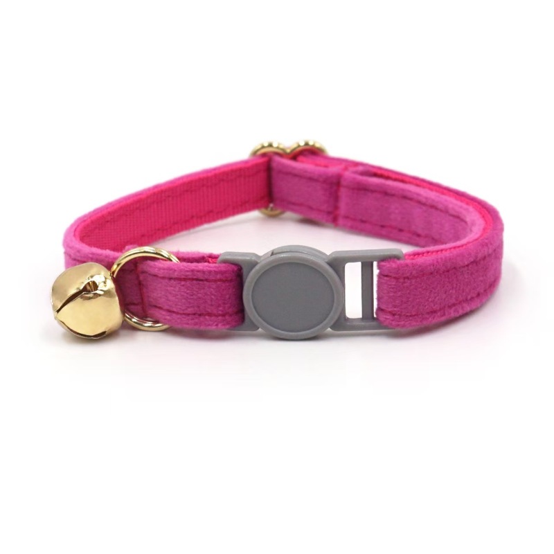 Personalized Cat Collar Name Velvet Safety Breakaway Collar for Cat Kitten Necklace