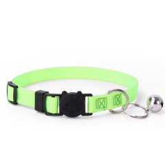 Metal Tag Laser Engraving Personalized Customized Polyester Nylon Cat Collar Luxury With Bell