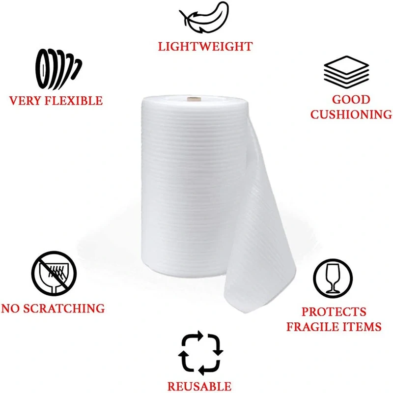 10/20/30/40cm 3MM Thickness  Packaging Material EPE Pearl Cotton Protective Film Express Packing Lightweight Soft Resistant