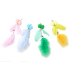 1pcs New cat toy feather replacement head