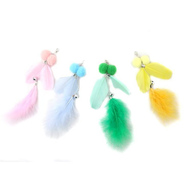 1pcs New cat toy feather replacement head