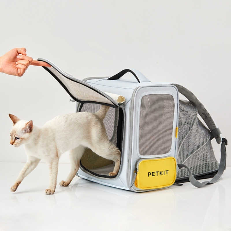 PETKIT Breezy X ZONE Pet Cat Backpack Pet Carrier Bag for Kittens, Puppies and Small Animals