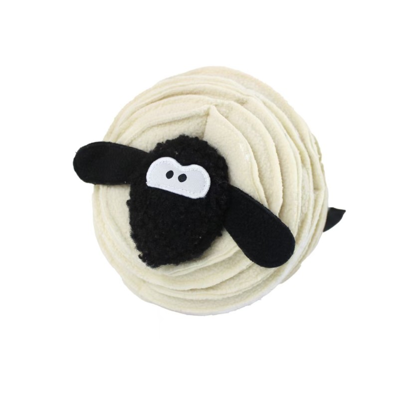 Sheep Shaped Pet Snuffling Plush Chew Toy Dog Feeding Eating Puzzle Toy