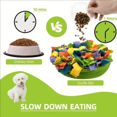Dog Foraging Mat Dog Enrichment Toy Indoor Foraging Mat Puzzle Dog Toy For Small And Medium Dogs Encourages Natural Foraging