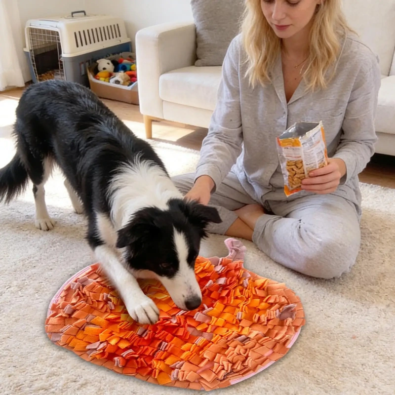 Dog Snuffle Mat Pet Treat Dispenser Toy Dog Enrichment Toys Puppy Breed Natural Foraging Dog Skills Training Stress Relif Pad