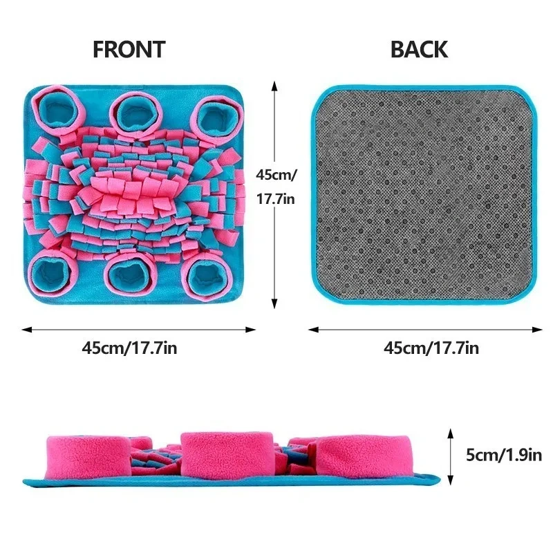 Pet Dog Snuffle Mat Nose Smell Training Sniffing Pad Dog Puzzle Toy Slow Feeding Bowl Food Dispenser Carpet Washable Dog toys