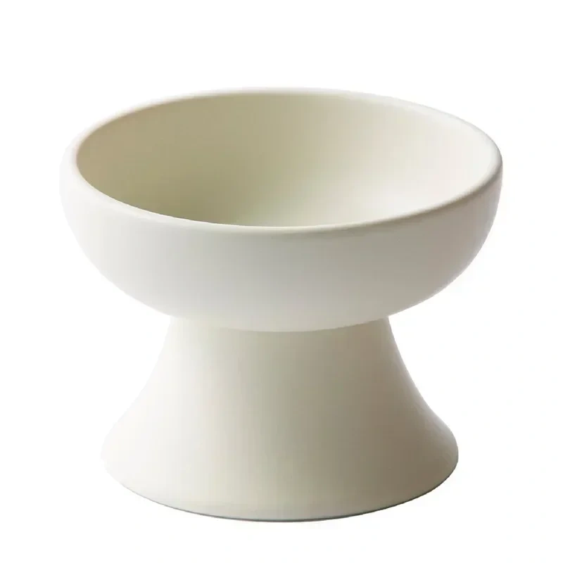 Ceramic Pet Bowl Neck Protection Cat Food Bowl with High Appearance High Quality and Safety Material High Foot Bowl