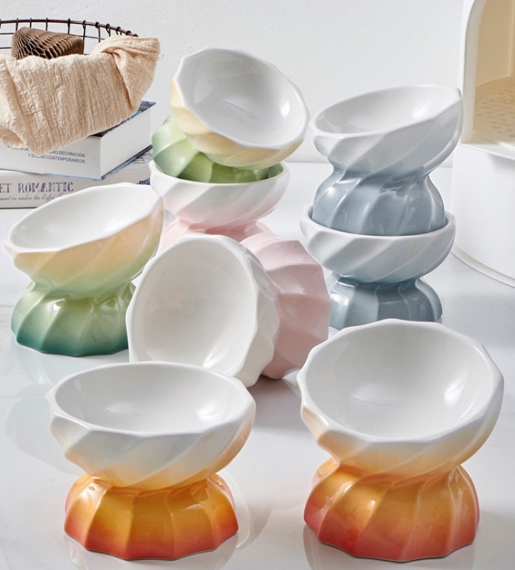 Ceramic cat bowl for pets