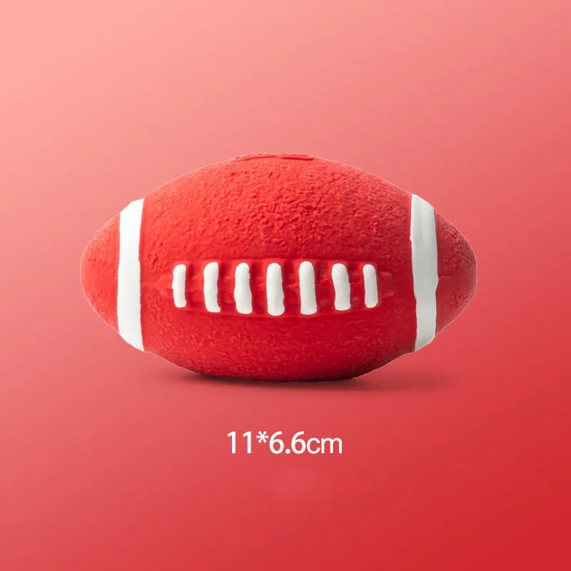 Durably Squeak Toys for Dogs Rugby and Tennis Ball Styles Interactive and Entertaining with Sound Features for Boredom Relief