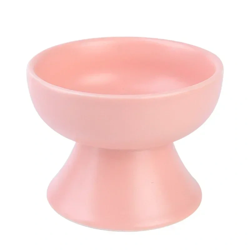 Ceramic Pet Bowl Neck Protection Cat Food Bowl with High Appearance High Quality and Safety Material High Foot Bowl