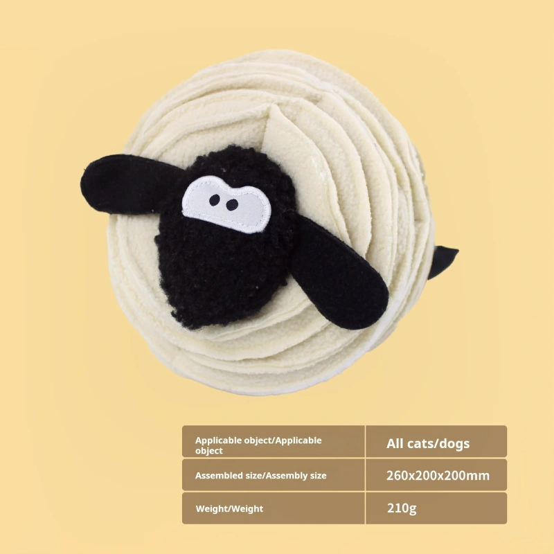 Nice Quality Sheep Shaped Pet Snuffling Plush Chew Toy Dog Feeding Eating Puzzle Toy