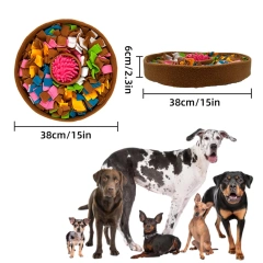 Snuffle Mat Dog Stress Relief Toys Cat Puzzle Pet Toys Feeding Sniff Mat Slow Eating Feeder