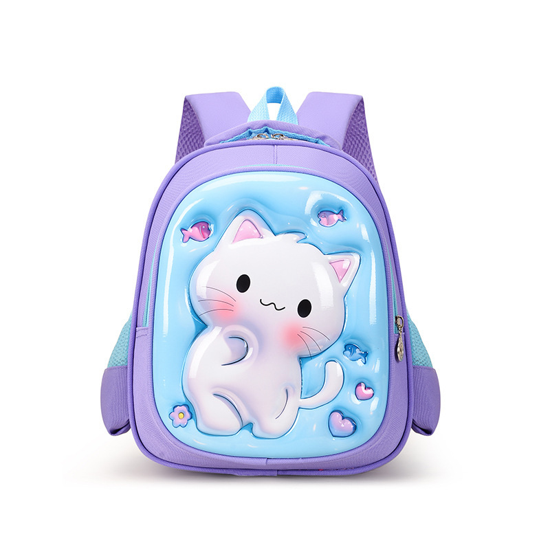 Polyester with a Trendy and Cute Cartoon Design School Backpack for Kindergarten Child