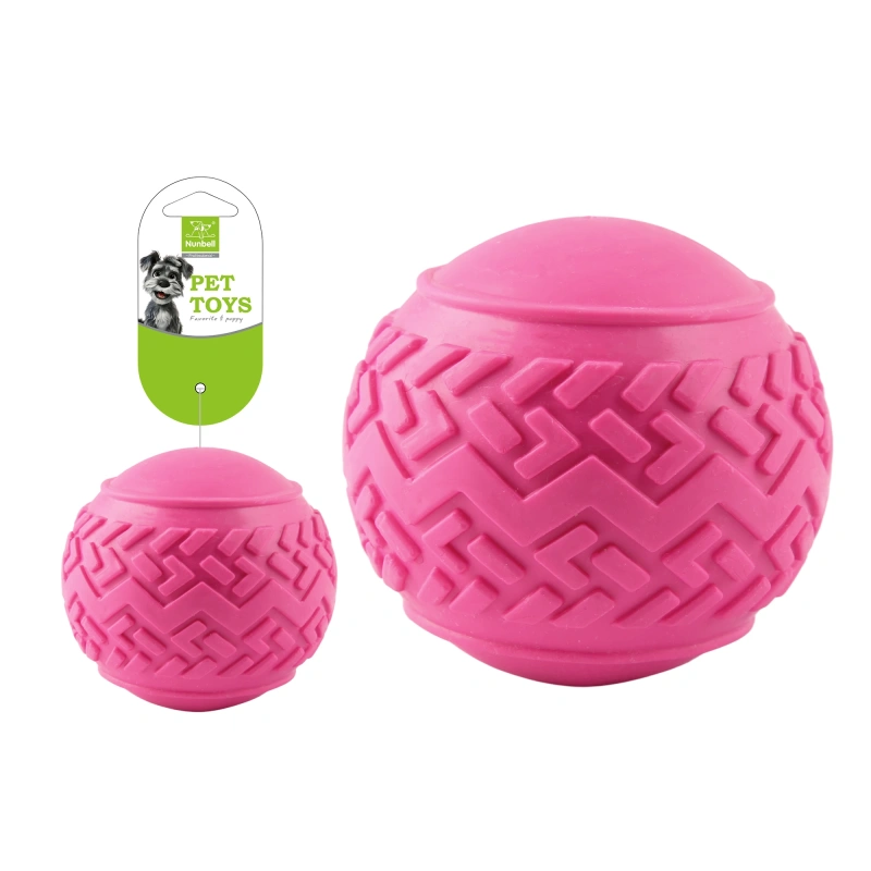 Nunbellpets Eco-friendly Interactive TPR Dog Chew Toy-Popular Chewable Pet Ball for Clean Teeth Bite Resistant Play Indoor