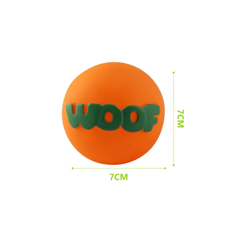 Nunbellpets Eco-Friendly Dog Chew Toy Durable Tough Rubber Squeaky Sounding Interactive Aggressive Chewers Teeth Cleaning Play
