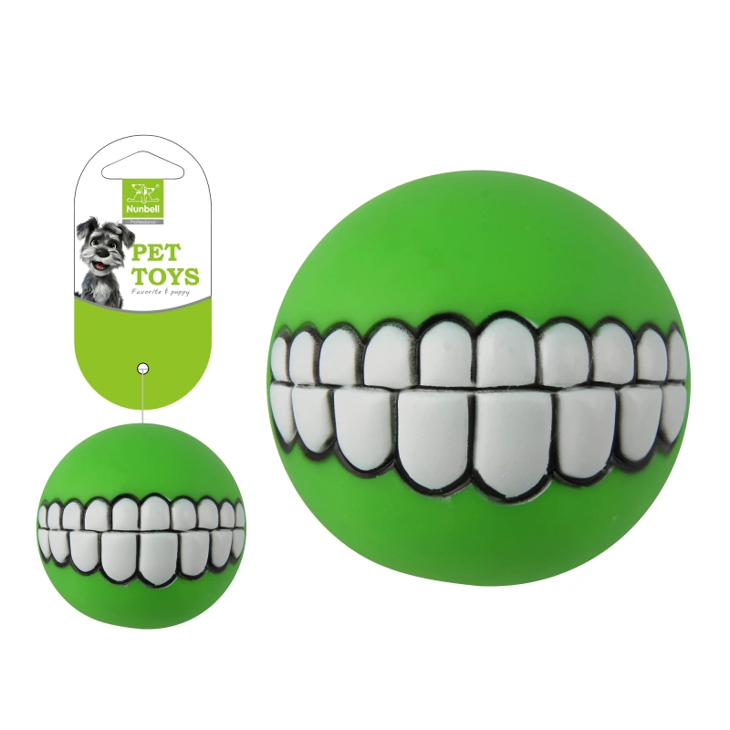 Nunbellpets Best-Selling Squeaky Chicken Interactive Dog Chew Fetch Ball Made Durable Silicone Eco-Friendly Teeth Print for