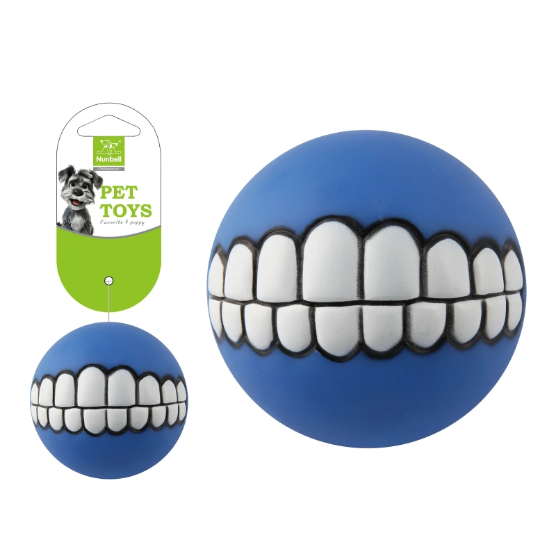 Nunbellpets Best-Selling Squeaky Chicken Interactive Dog Chew Fetch Ball Made Durable Silicone Eco-Friendly Teeth Print for