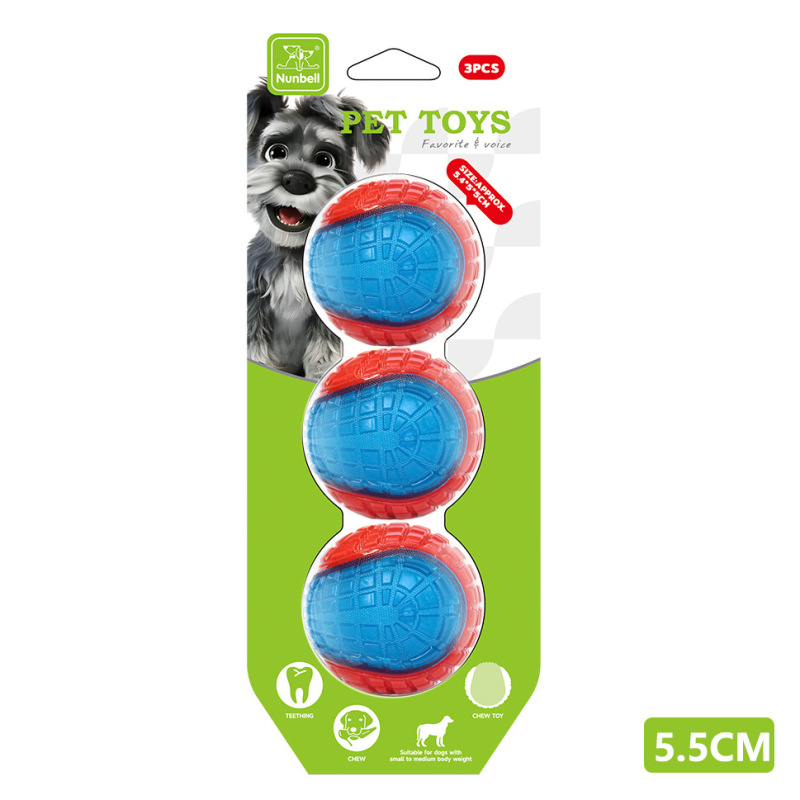 Eco-Friendly High Quality Outdoor Sport Dog Toys Glow-in-the-Dark Interactive Squeaky Training Play Ball