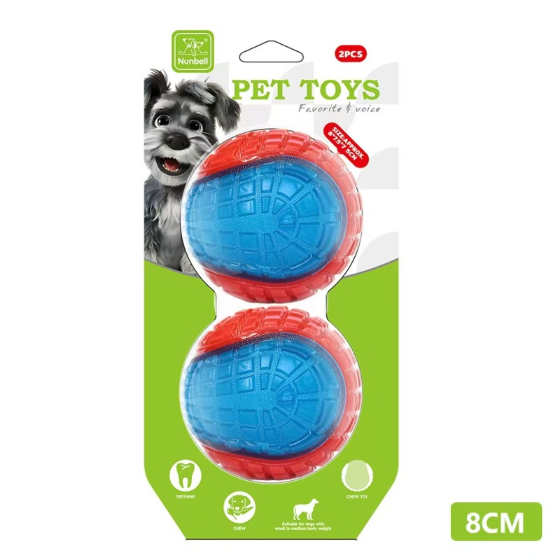 Eco-Friendly High Quality Outdoor Sport Dog Toys Glow-in-the-Dark Interactive Squeaky Training Play Ball