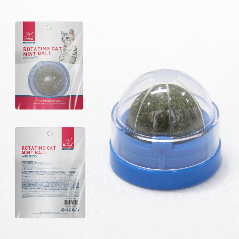 Catnip Ball Toy Plastic Molar Tooth Cleaning Bite-Resistant
